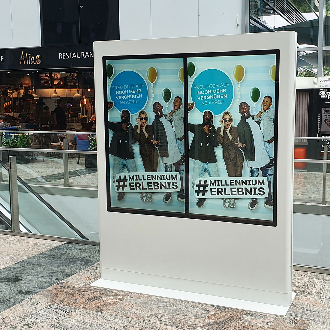 mediaCon Digital Signage Projekt - Millennium City