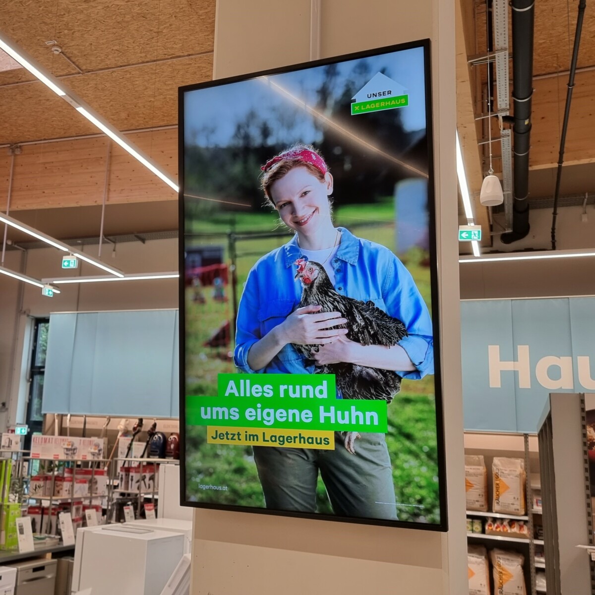 mediaCon Digital Signage Projekt - Raiffeisen Lagerhaus